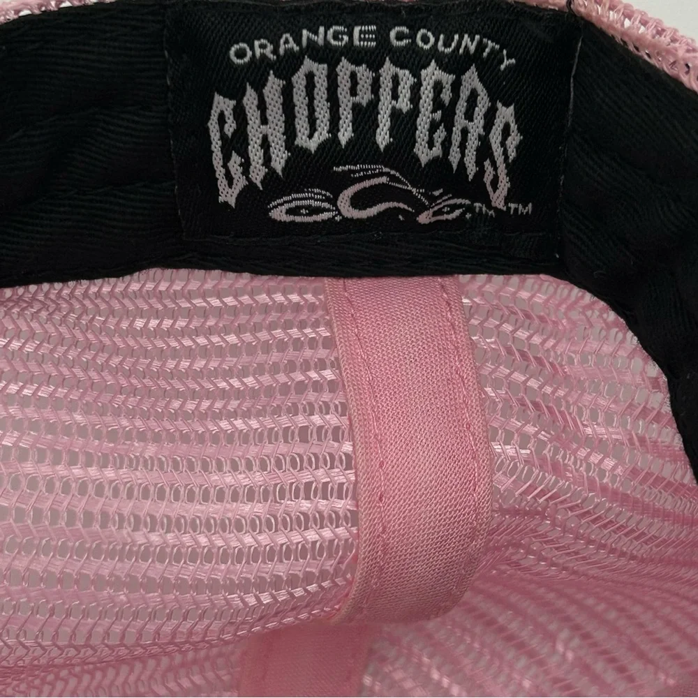 OCC Orange County Choppers Women Ball Cap One Size Snap Back Embroidery Moto Y2k